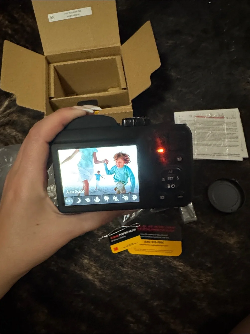 Kodak PIXPRO AZ255 Digital Camera Box - Yellow and Black